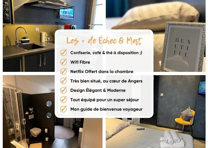 Apartamento Echec Et Mat Chic - Gare & Hyper Centre Angers